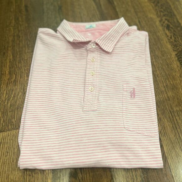 Johnnie-O Men's Dante Striped Polo Shirt in Confetti XXL - Picture 3 of 6